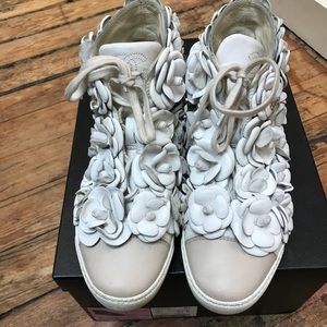 Authentic Chanel Camellia Sneakers